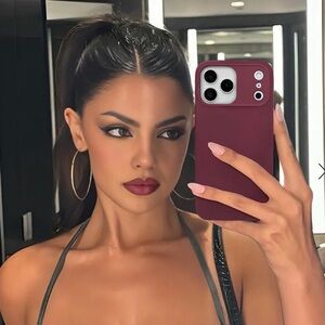 Velvet Caviar Burgundy iPhone 17 Pro Case